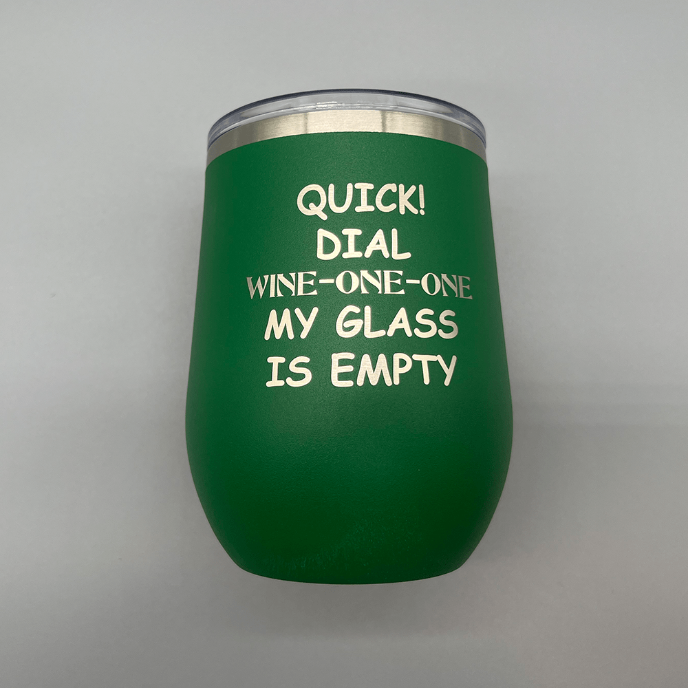 12 oz. "Wine-One-One" Stemless Wine Tumbler
