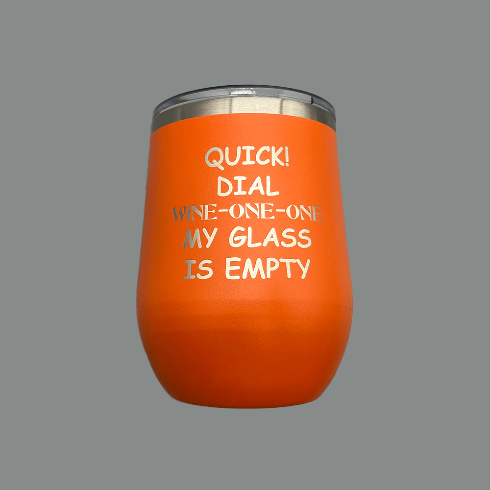 12 oz. "Wine-One-One" Stemless Wine Tumbler