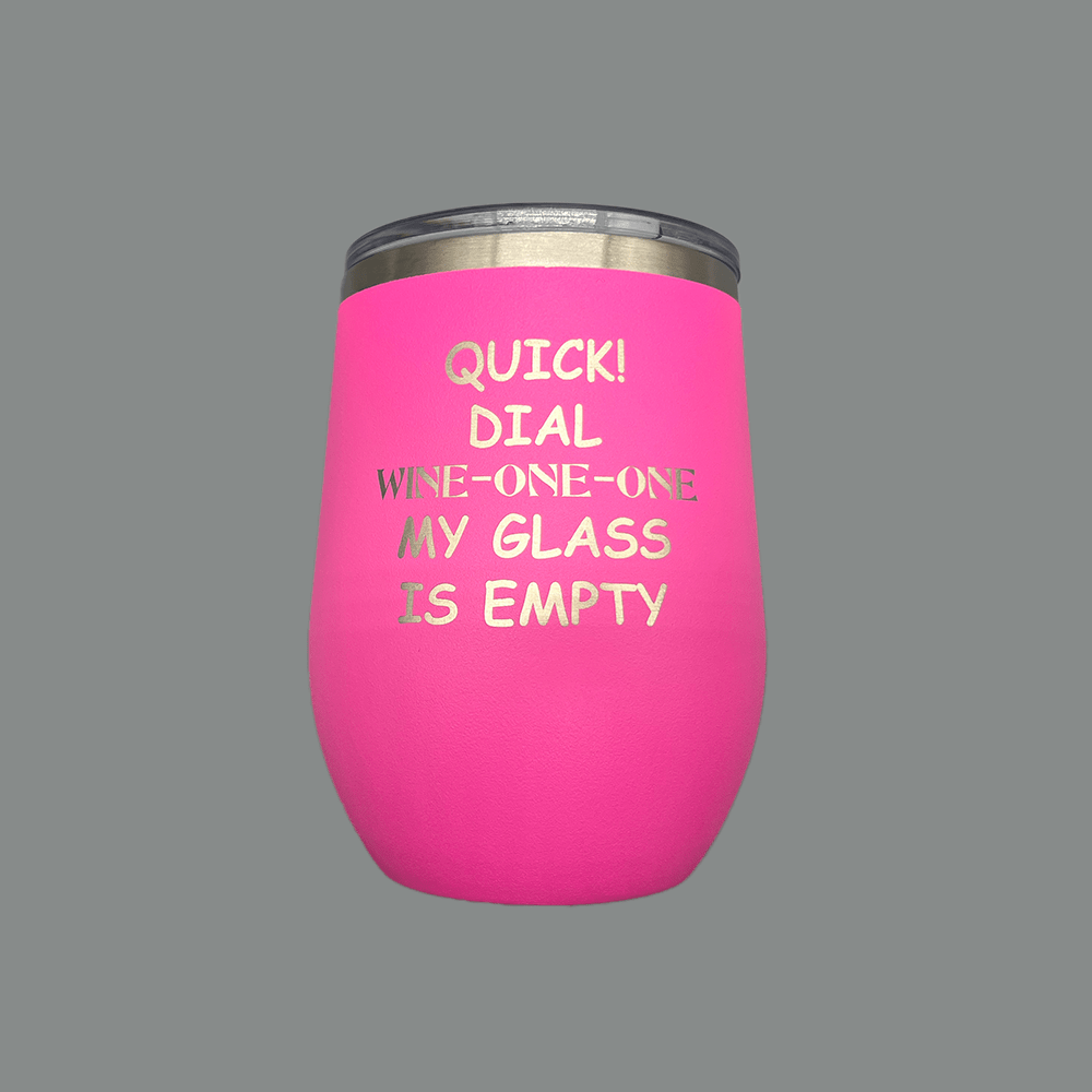 12 oz. "Wine-One-One" Stemless Wine Tumbler