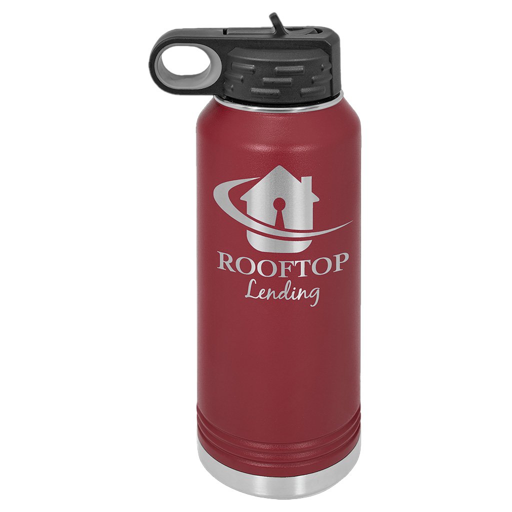 32 oz. Water Bottle with Ring Handle