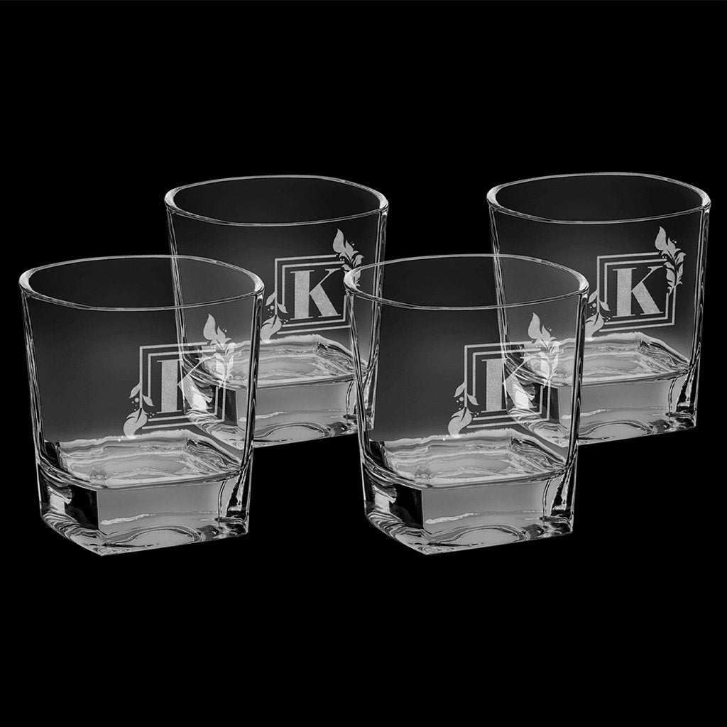 810ml Rectangle Glass Decanter Set