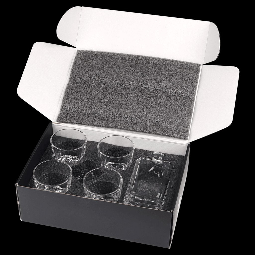 750ml Square Glass Decanter Set