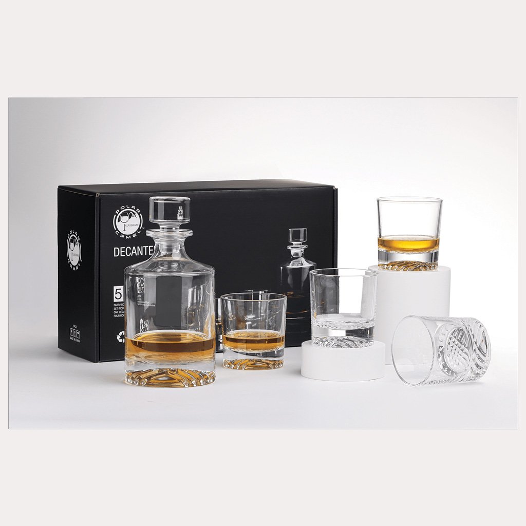 850ml Round Glass Decanter Set