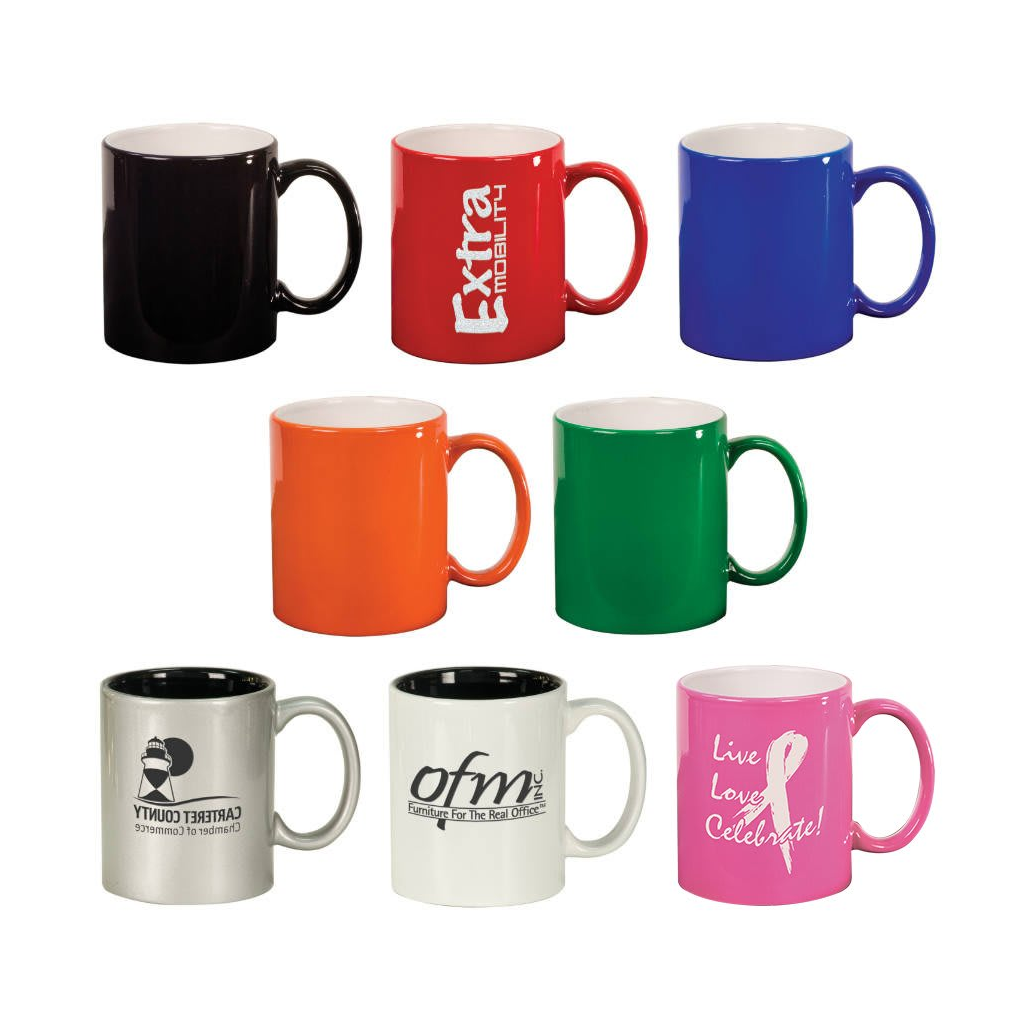 11 oz. Round Ceramic Coffee Mug