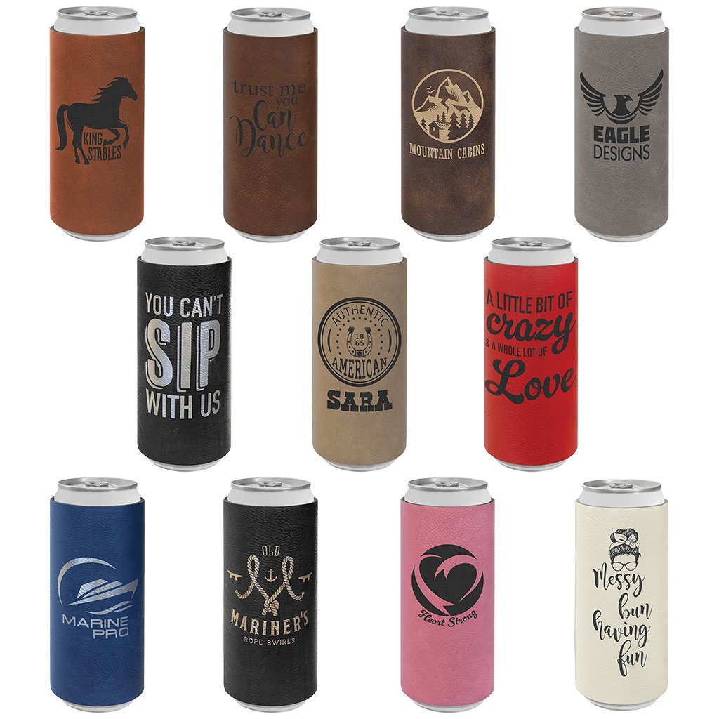 Leatherette Slim Beverage Holder