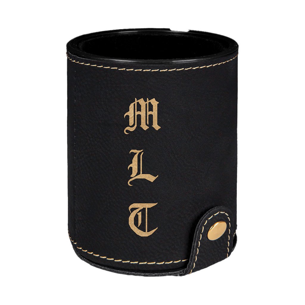 Leatherette Dice Cup with 5 Dice