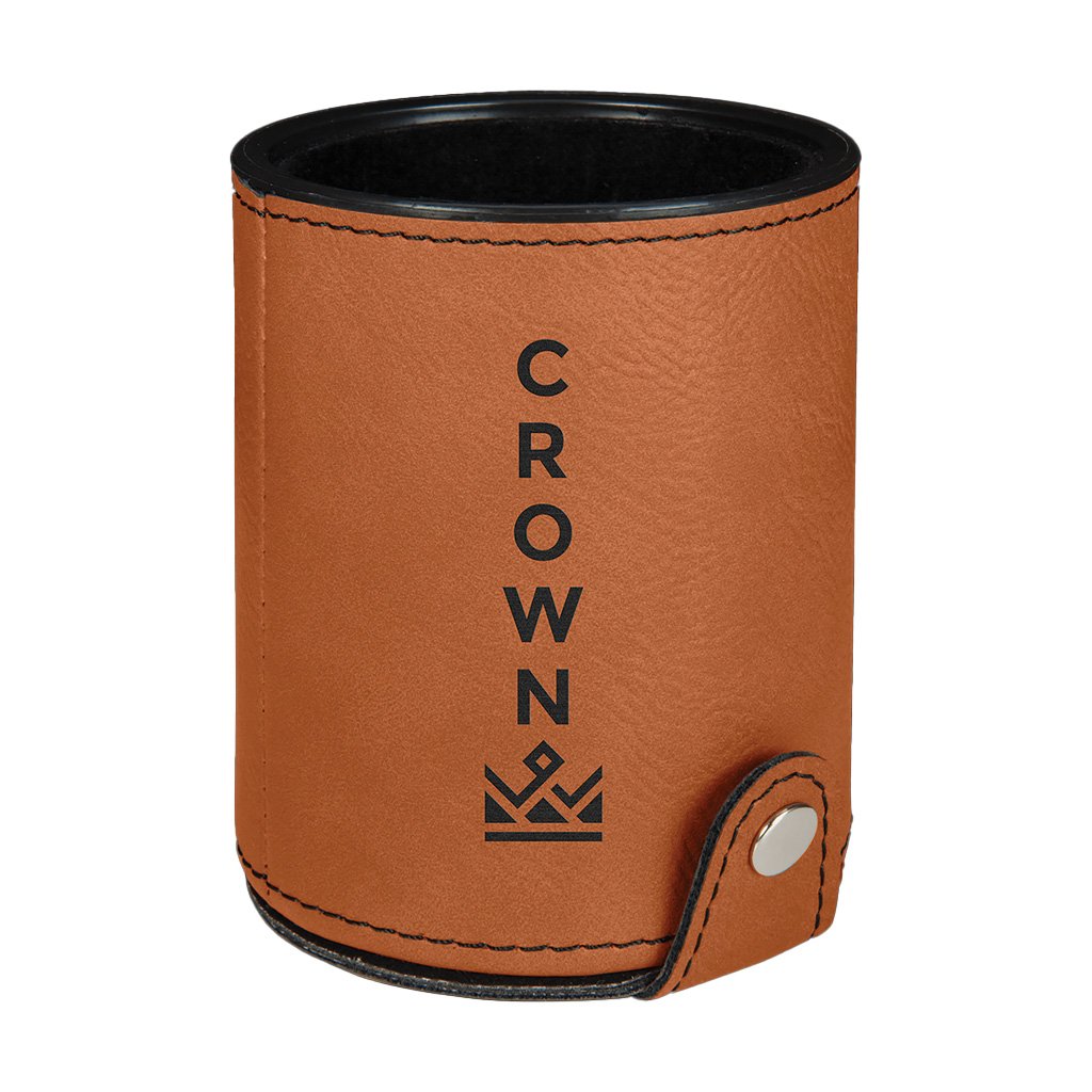Leatherette Dice Cup with 5 Dice