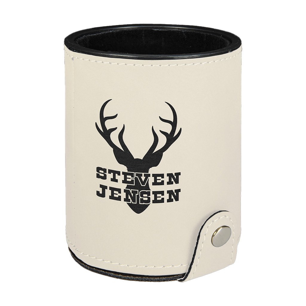 Leatherette Dice Cup with 5 Dice