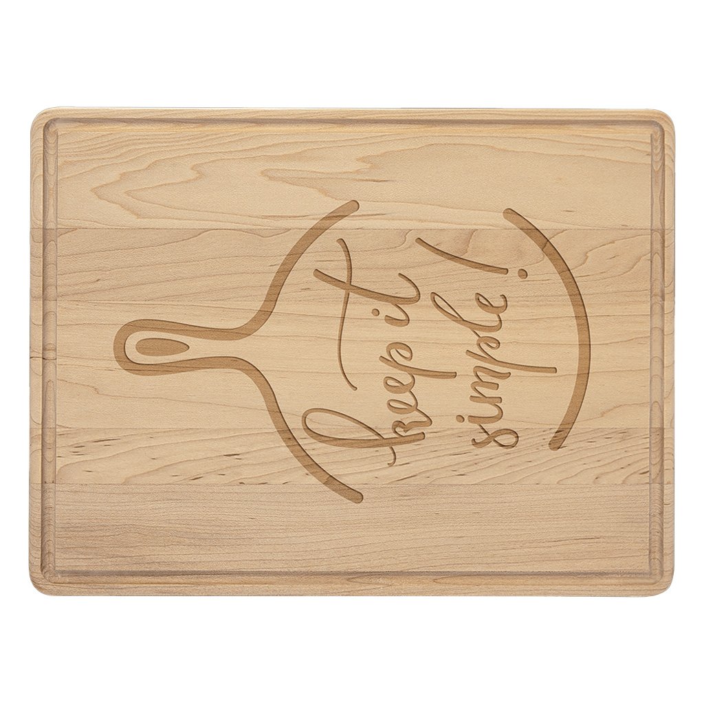 Maple Cutting Board with Drip Ring