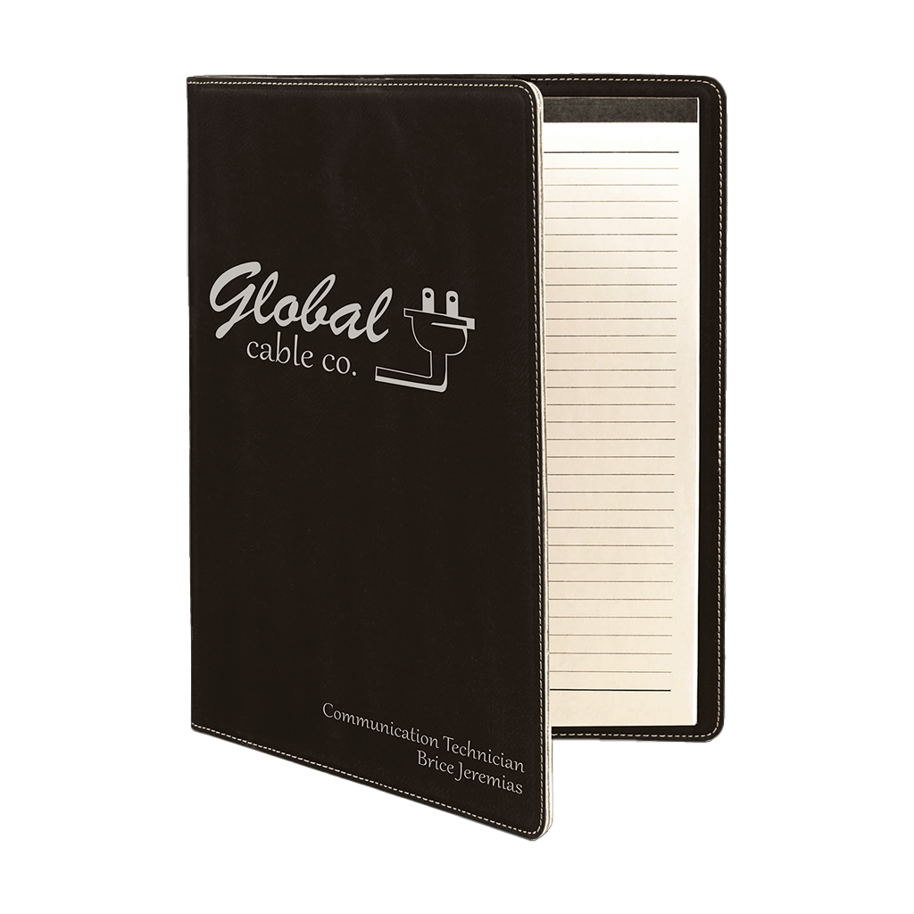 Leatherette Portfolio with Notepad