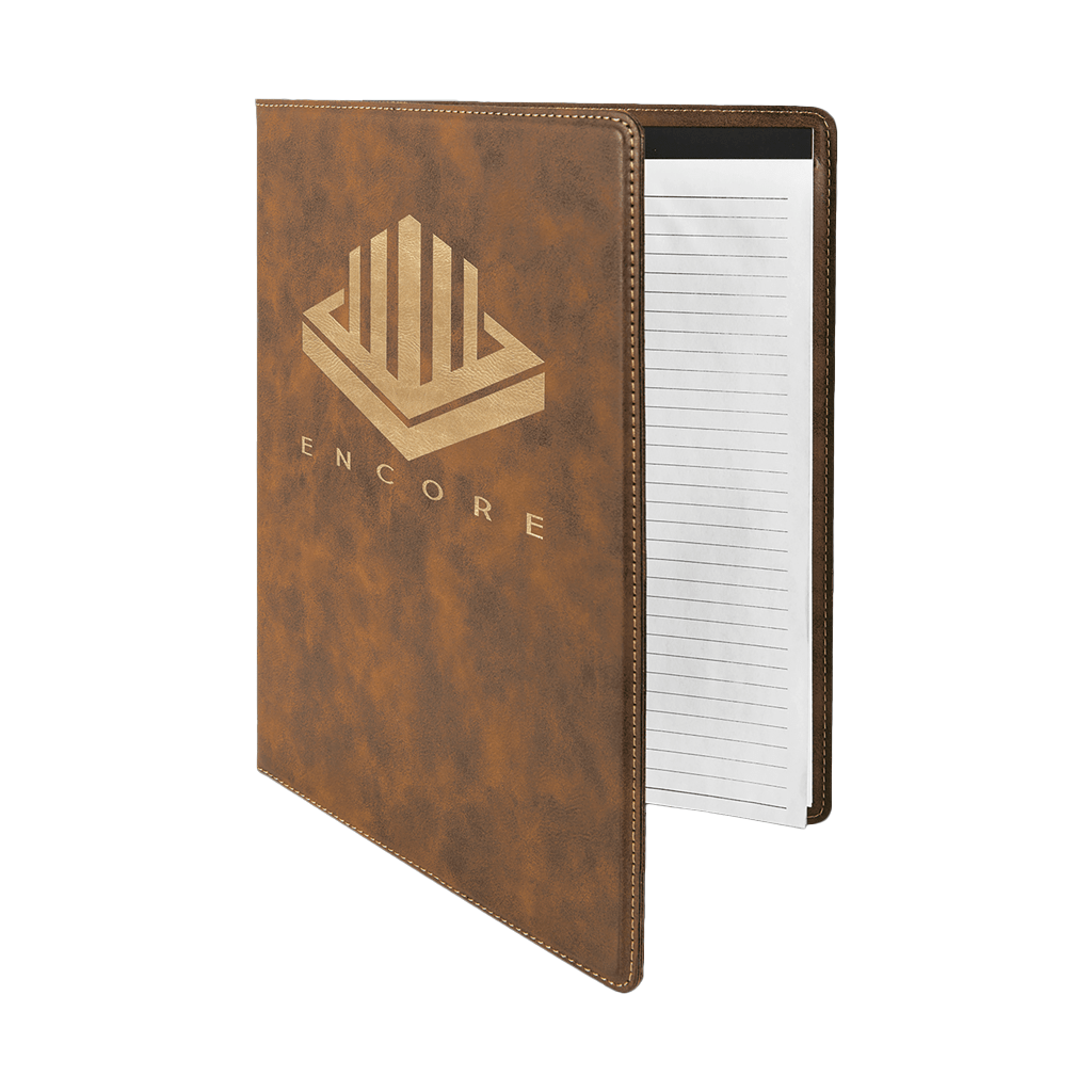 Leatherette Portfolio with Notepad