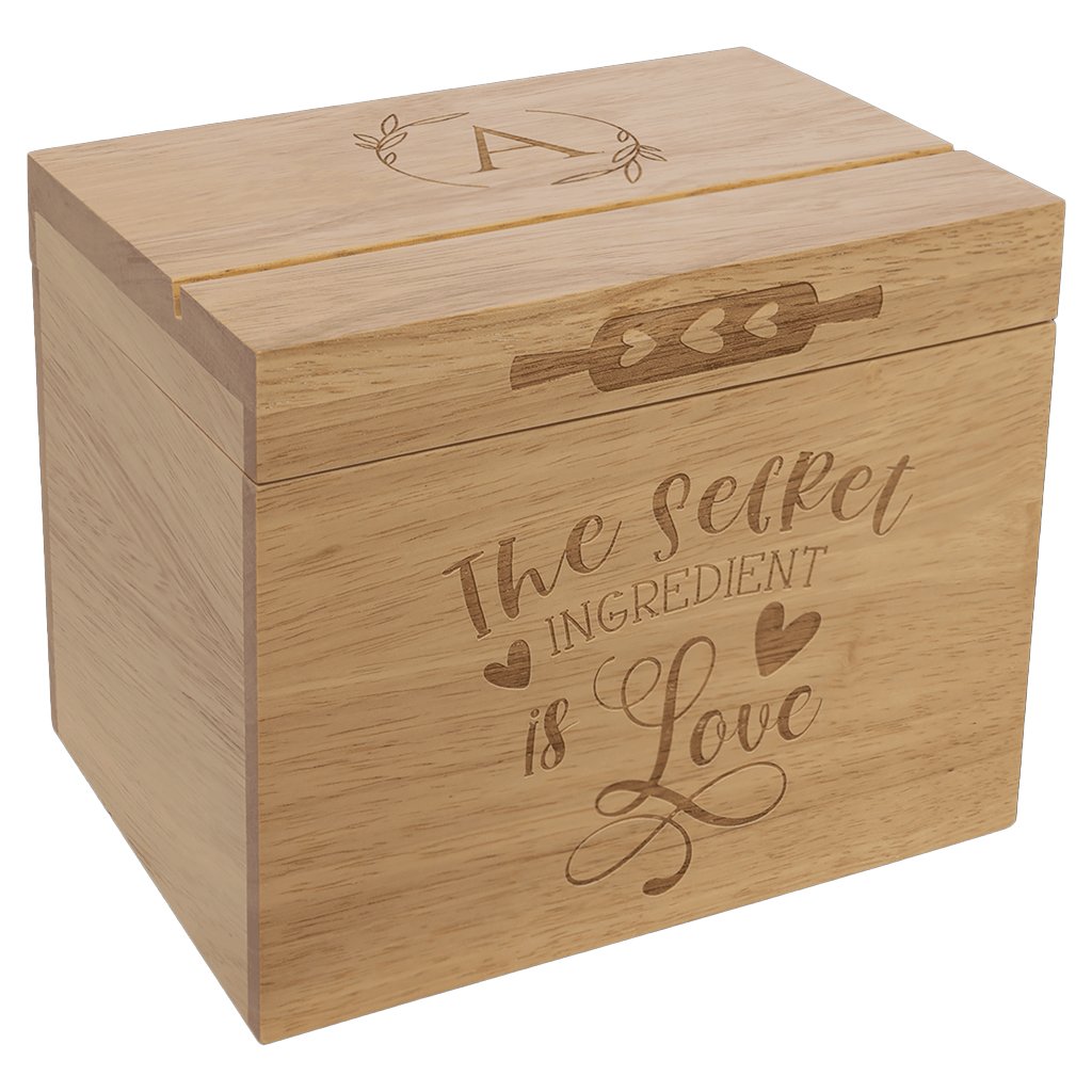 Recipe Card Wood Box
