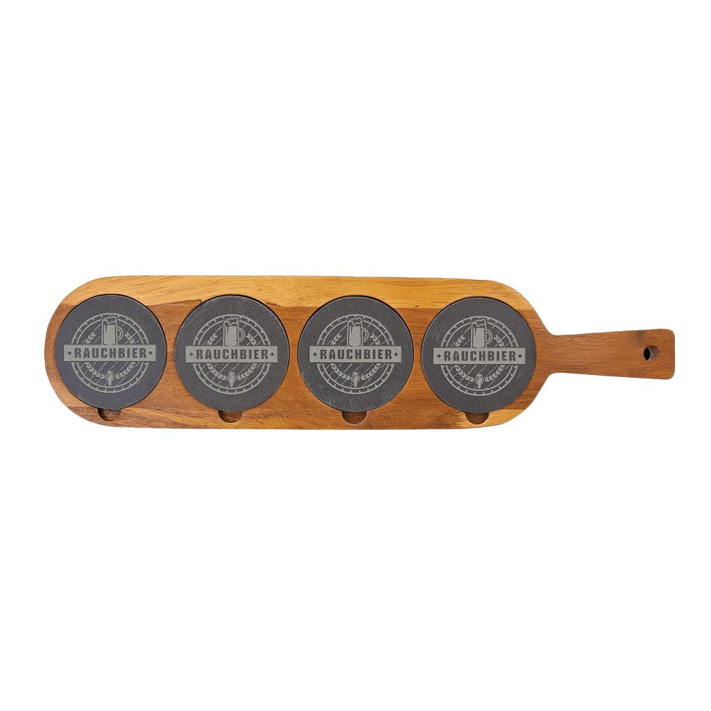 Acacia Wood/Slate Serving Board