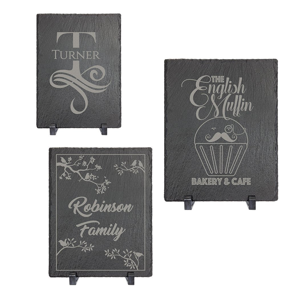 Slate Decor with Plastic Feet