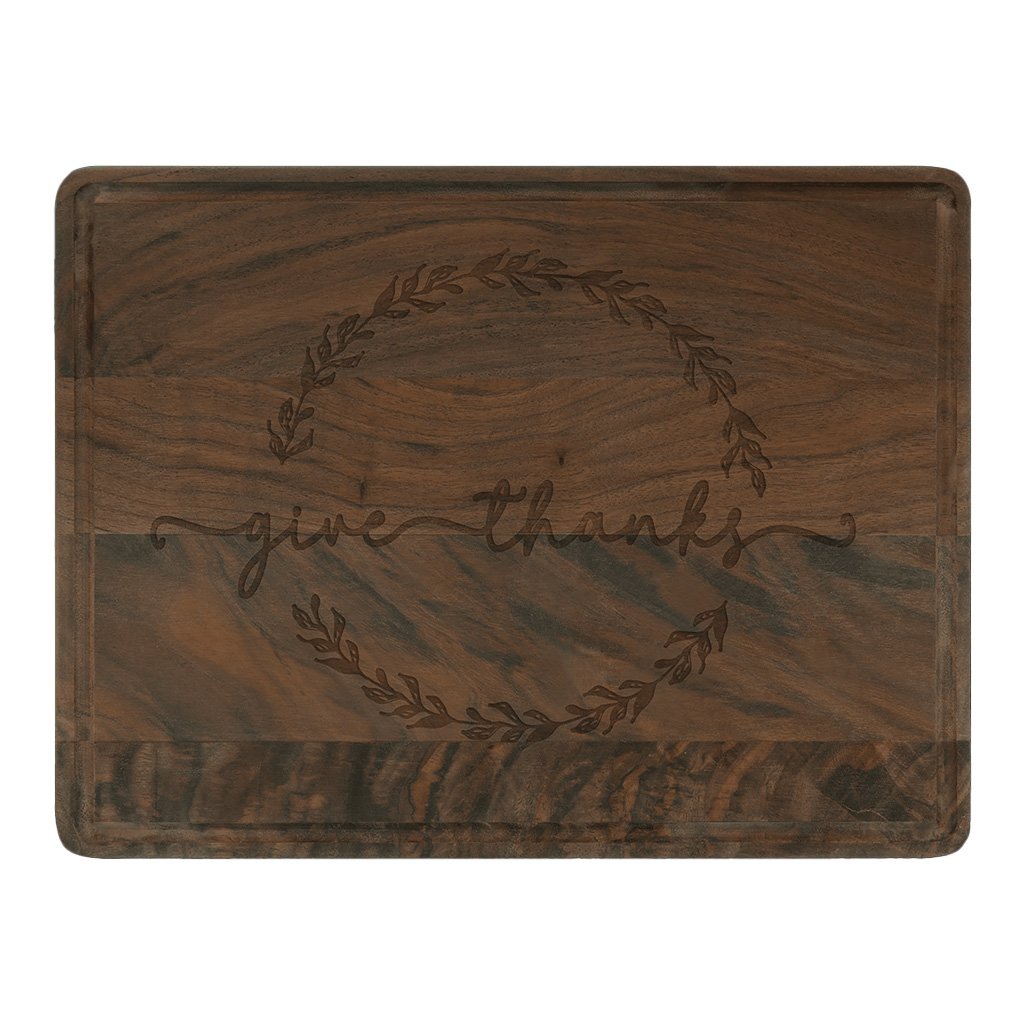 Walnut Cutting Board with Drip Ring