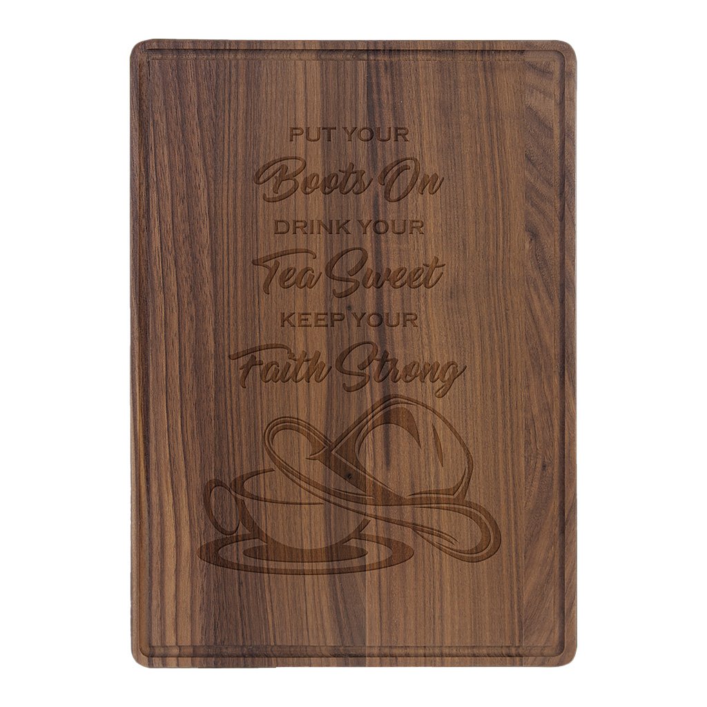 Walnut Cutting Board with Drip Ring