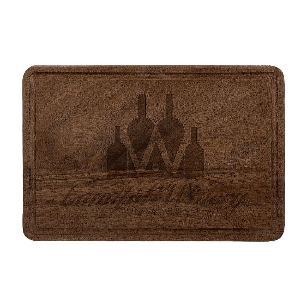 Walnut Cutting Board with Drip Ring