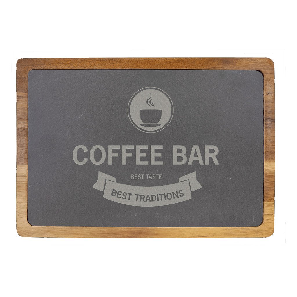 Acacia Wood/Slate Cutting Board