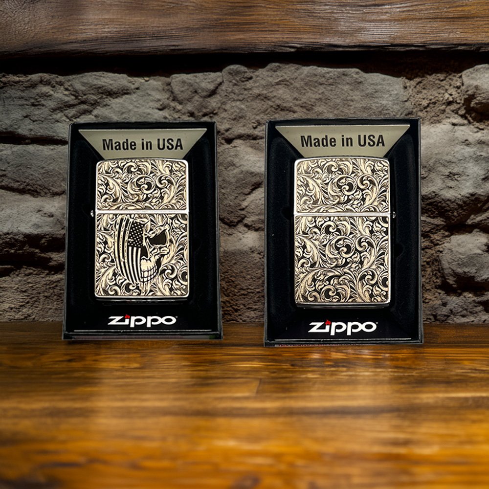 Classic Brushed Chrome Lighter