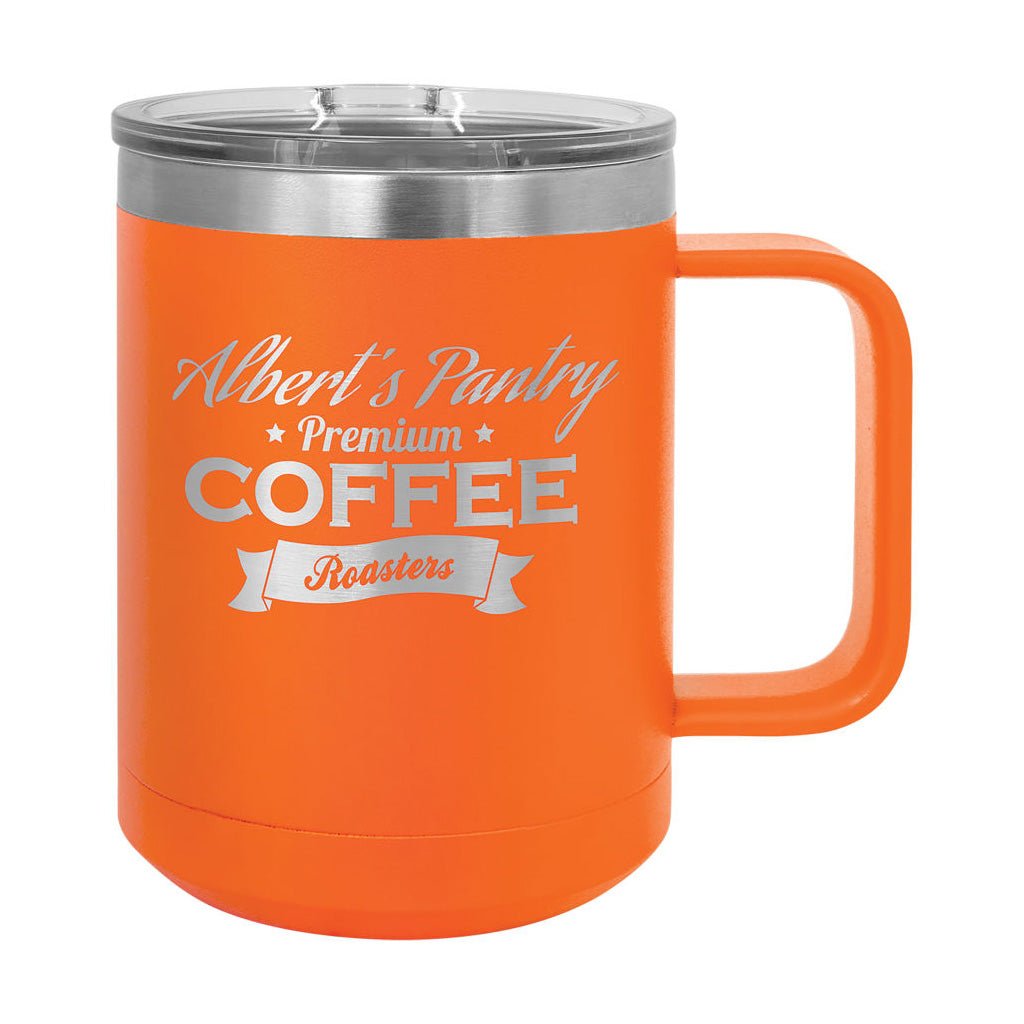 15 oz. Travel Mug with Slider Lid - Laser Styles