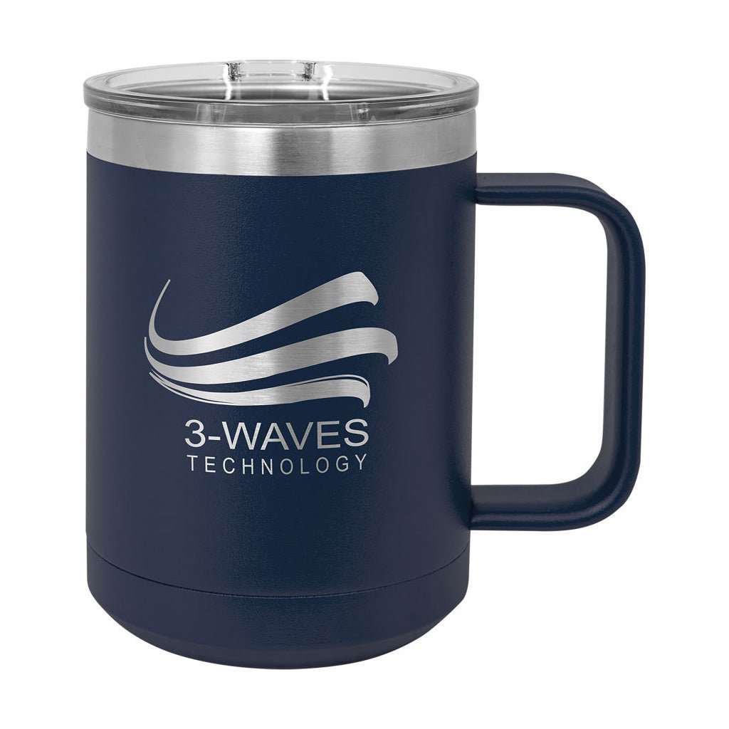 15 oz. Travel Mug with Slider Lid - Laser Styles