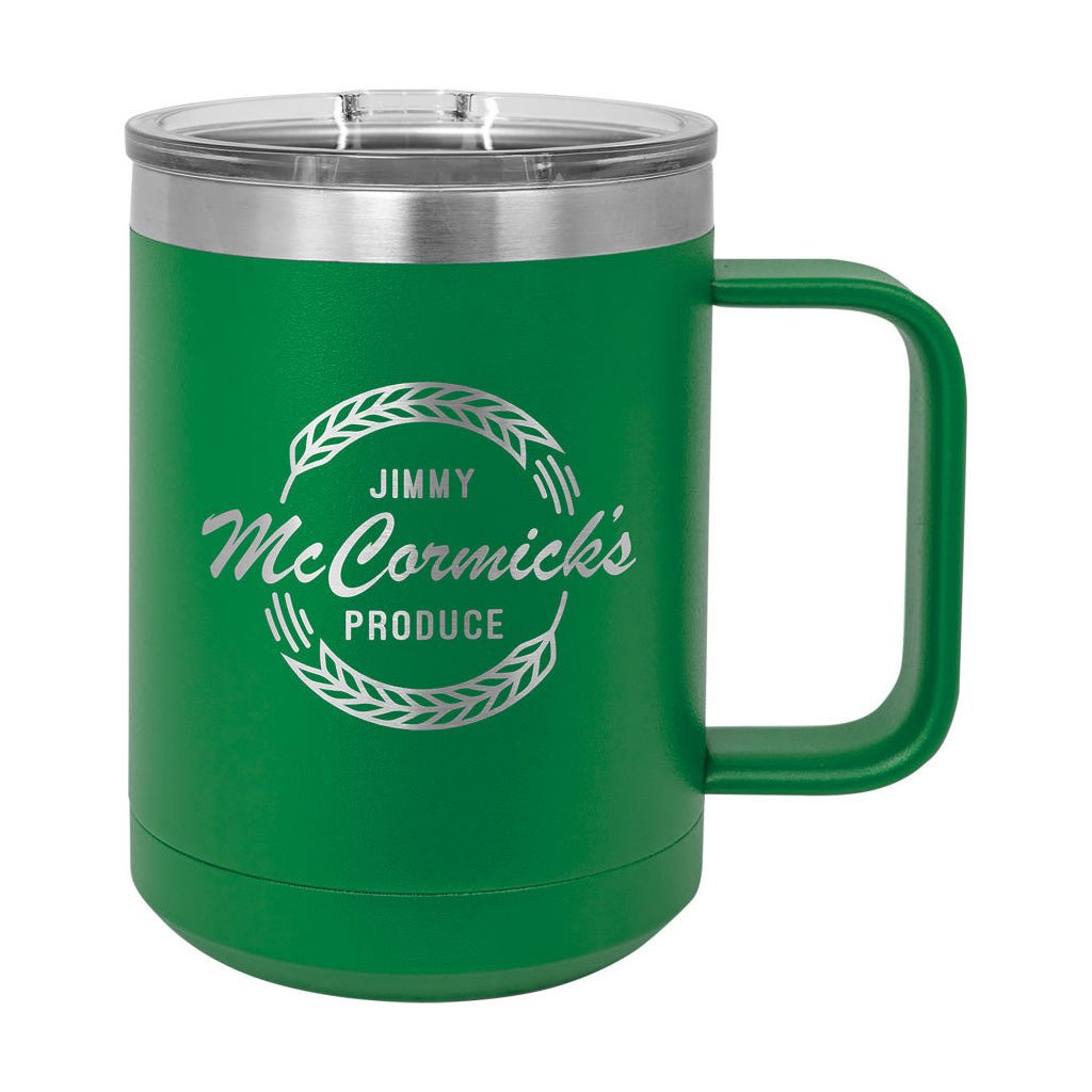 15 oz. Travel Mug with Slider Lid - Laser Styles