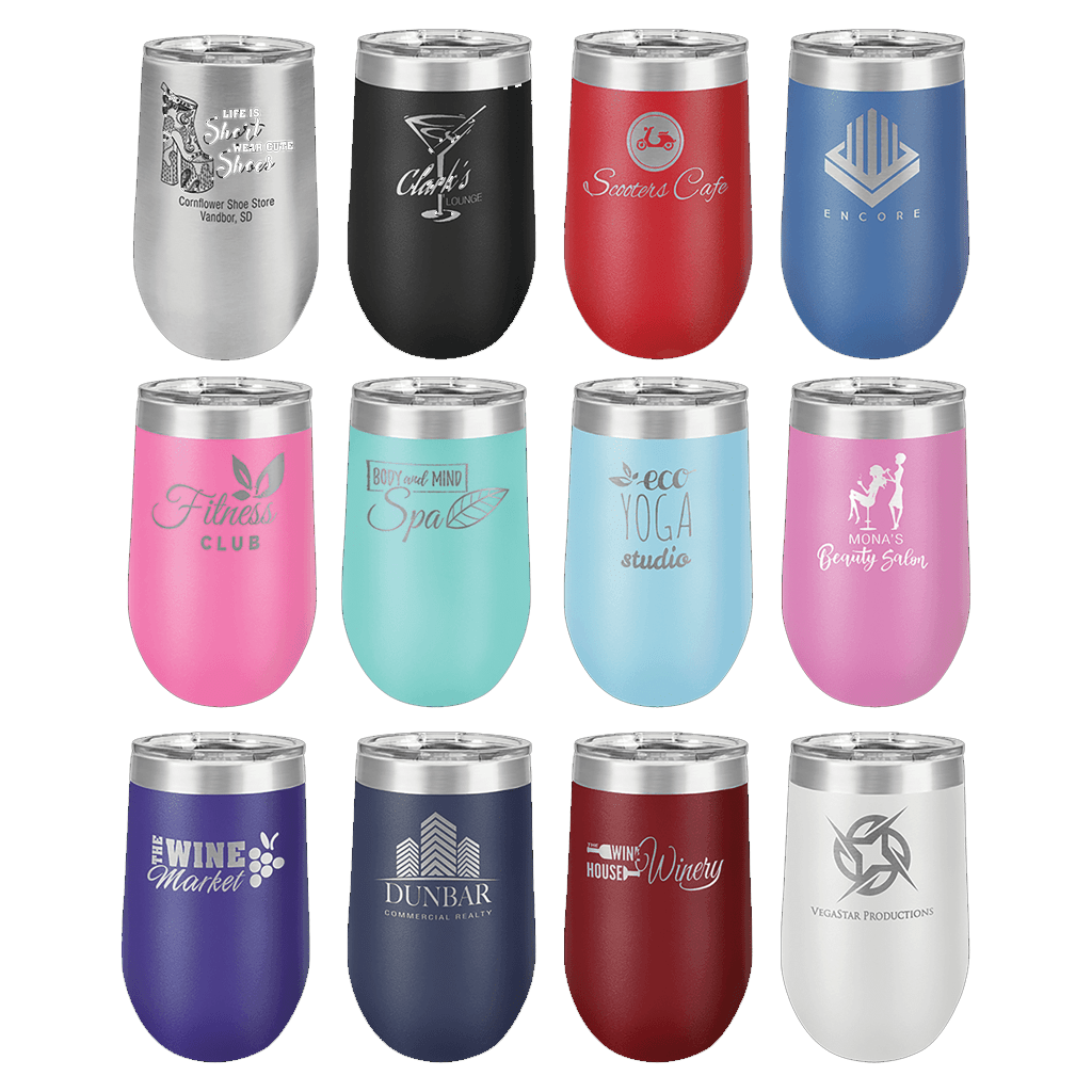 16 oz. Stemless Wine Tumbler with Lid