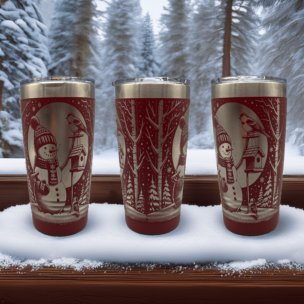 20 oz. "Christmas Snowman" Tumbler