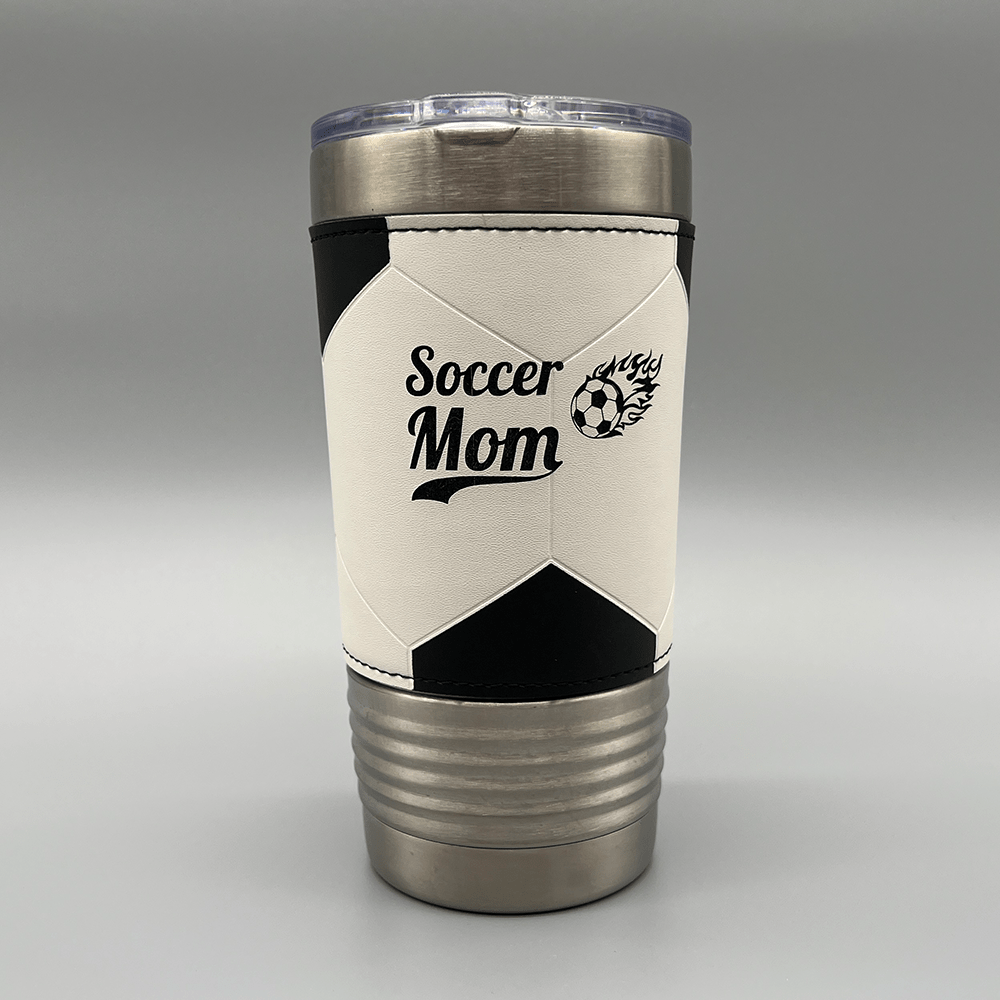 20 oz. Leatherette "Soccer Mom" Tumbler