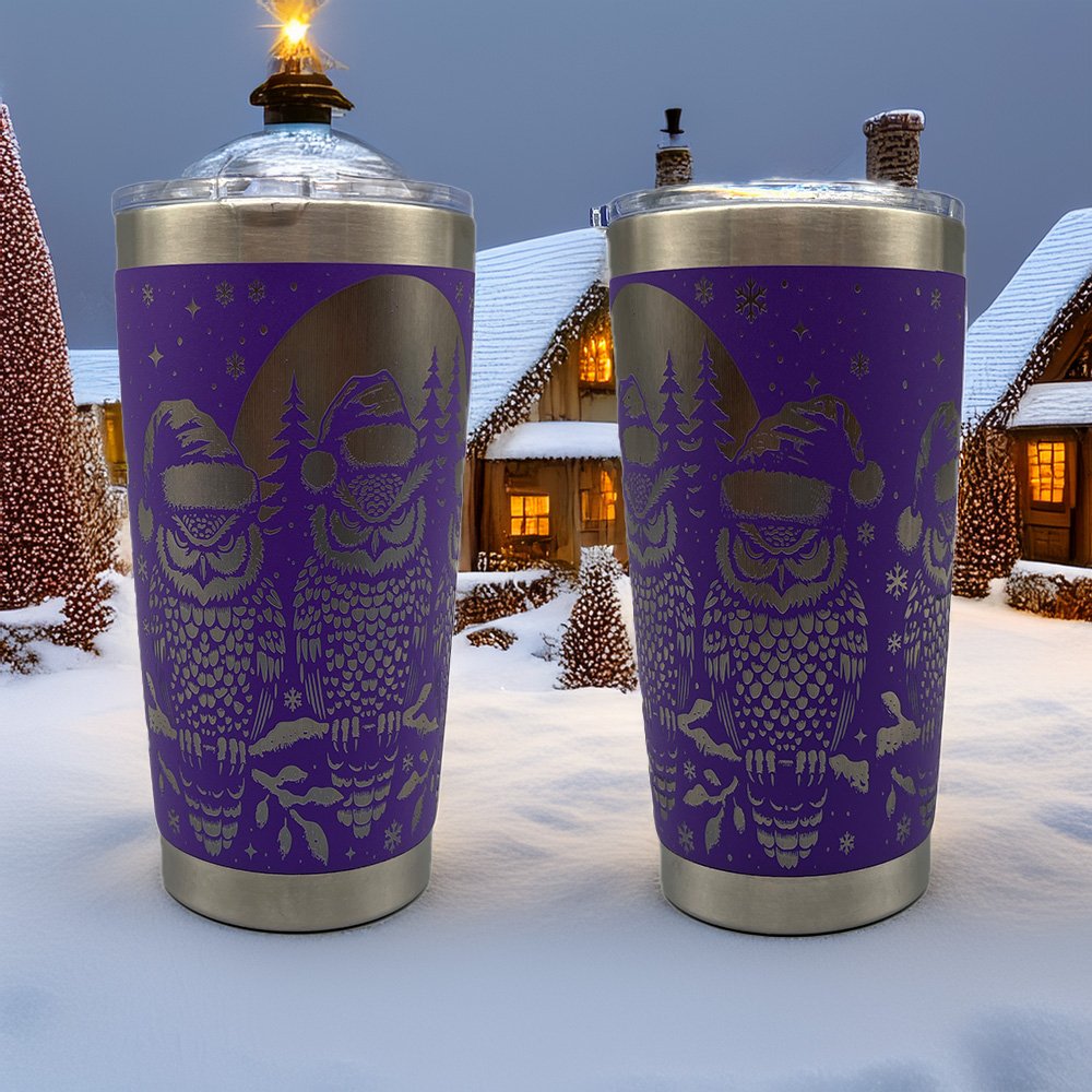 20 oz. "Christmas Owl" Tumbler
