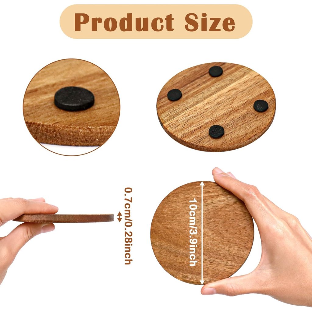 Acacia Wood Coasters