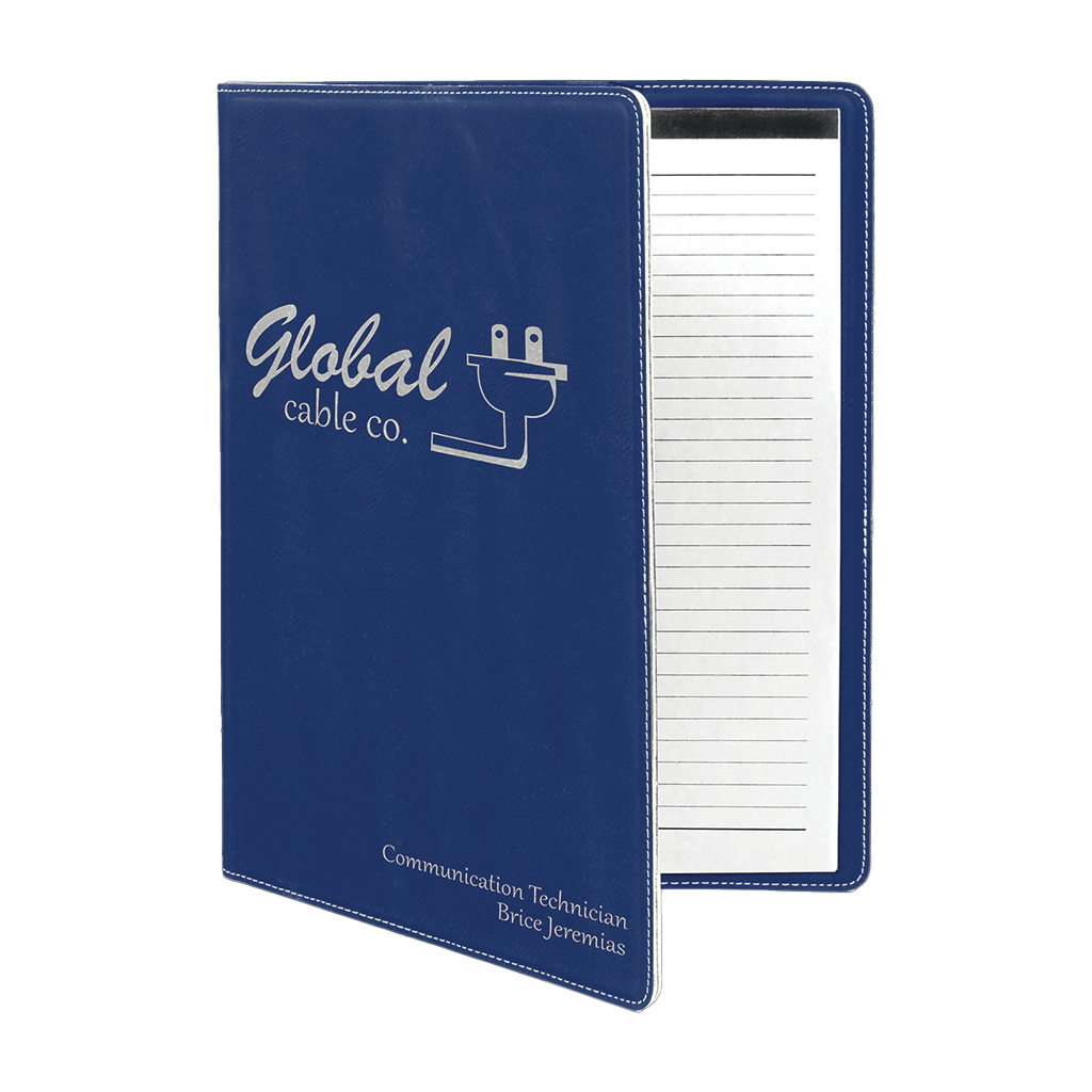 Leatherette Portfolio with Notepad