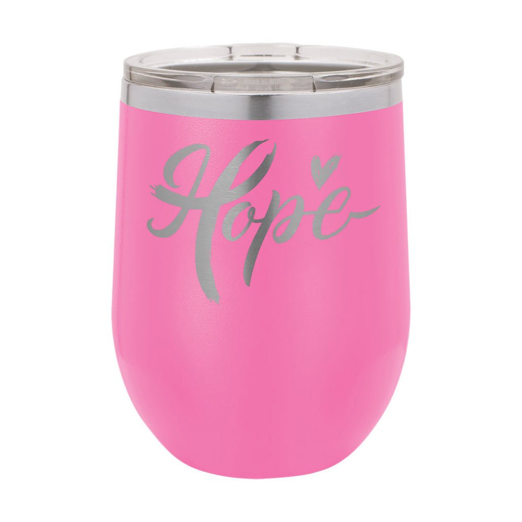 12 oz. Stemless Wine Tumbler with Lid - Laser Styles