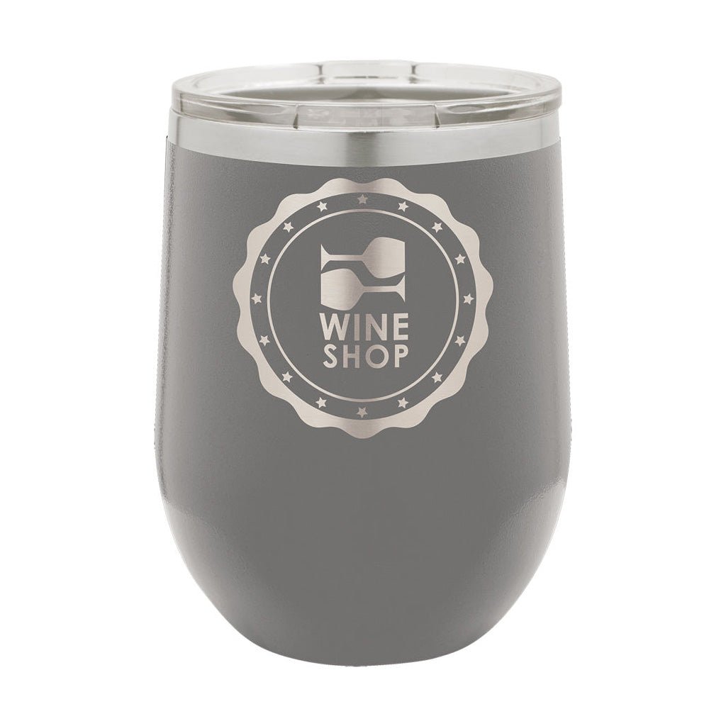 12 oz. Stemless Wine Tumbler with Lid - Laser Styles