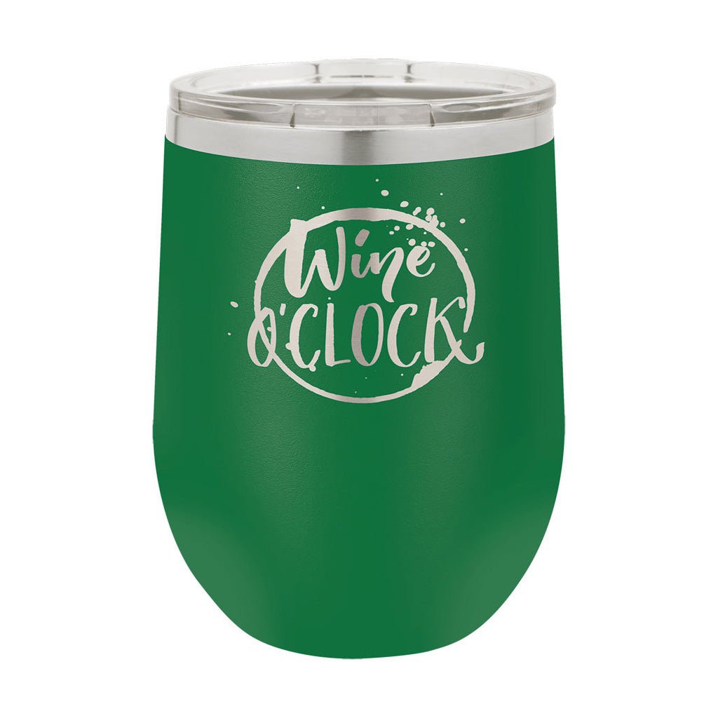 12 oz. Stemless Wine Tumbler with Lid - Laser Styles