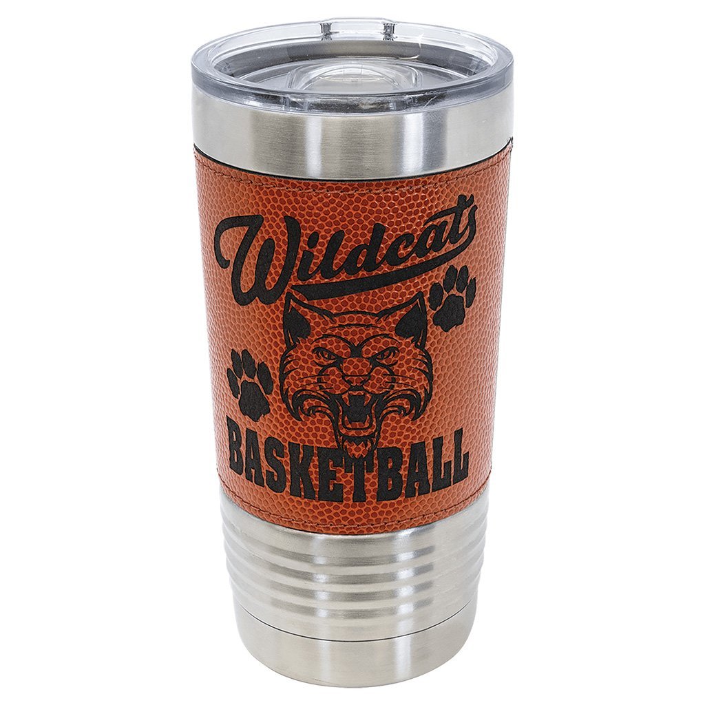 20 oz. Leatherette Sports Tumbler - Laser Styles