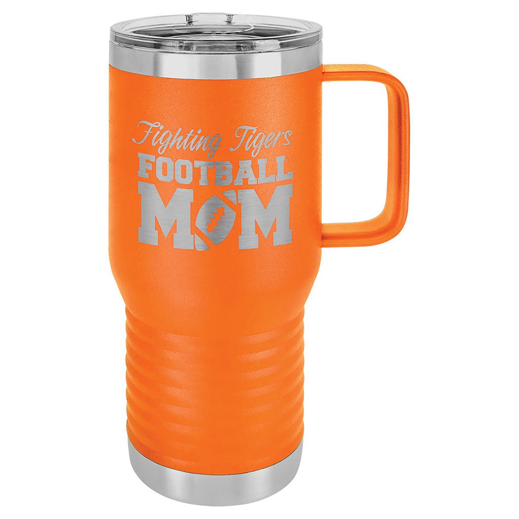 20 oz. Travel Mug with Handle - Laser Styles