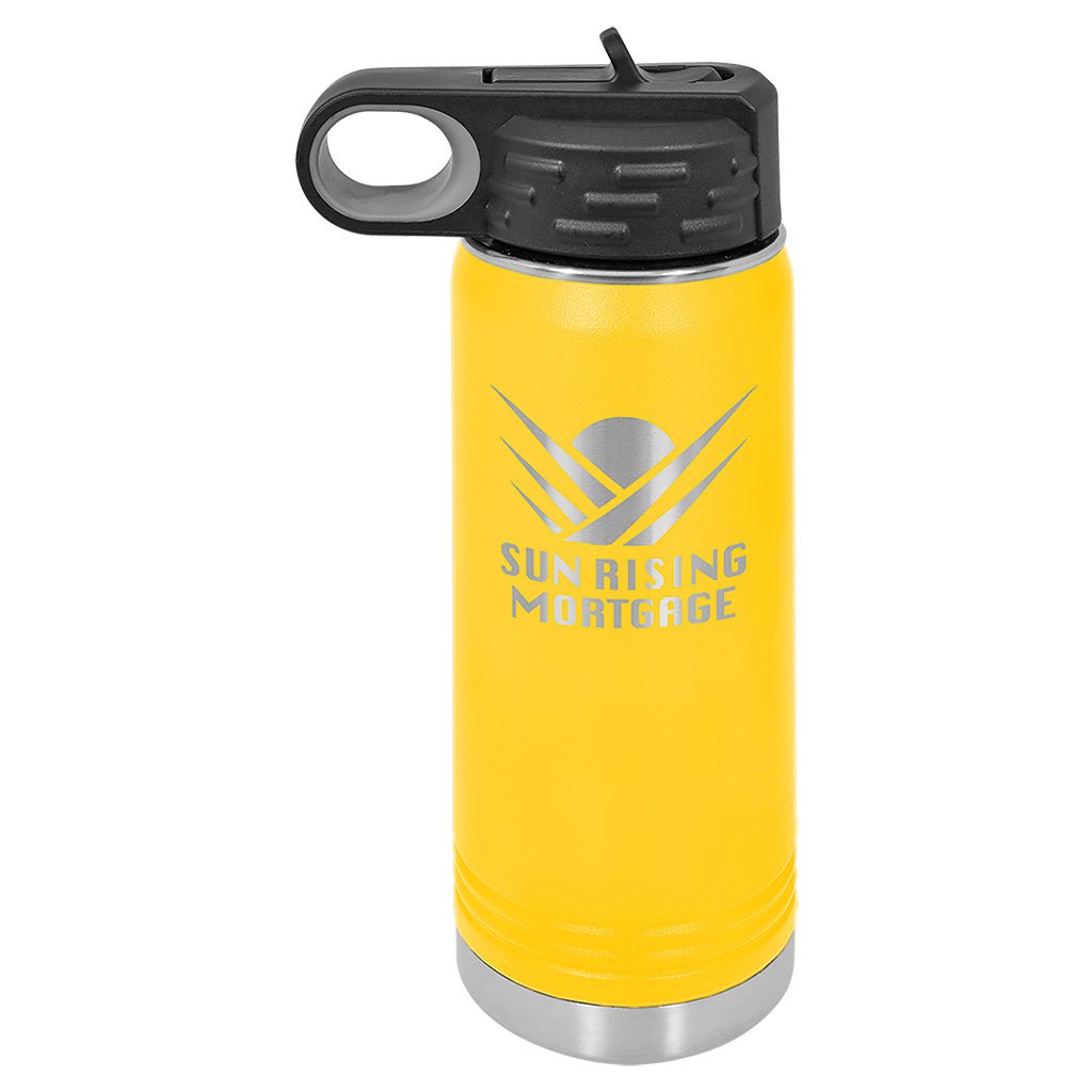 20 oz. Water Bottle with Ring Handle - Laser Styles