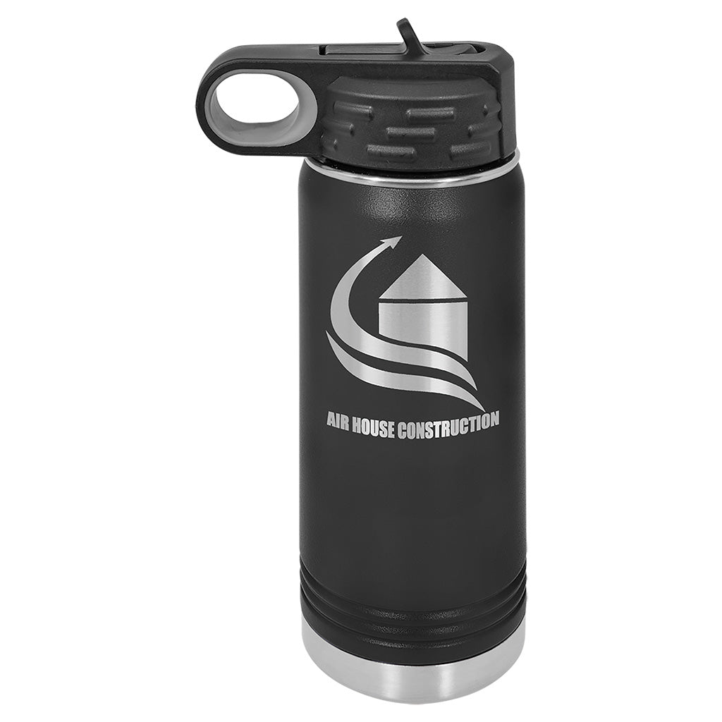 20 oz. Water Bottle with Ring Handle - Laser Styles