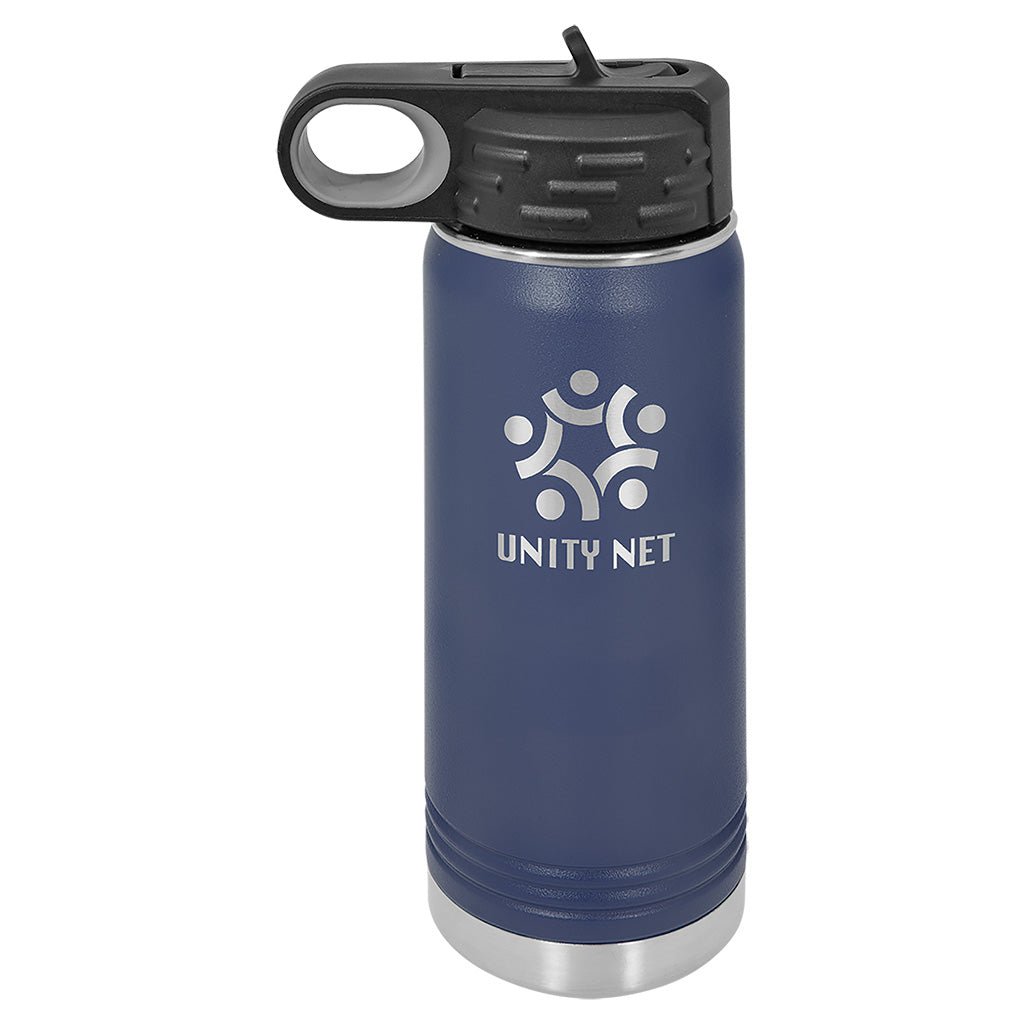 20 oz. Water Bottle with Ring Handle - Laser Styles