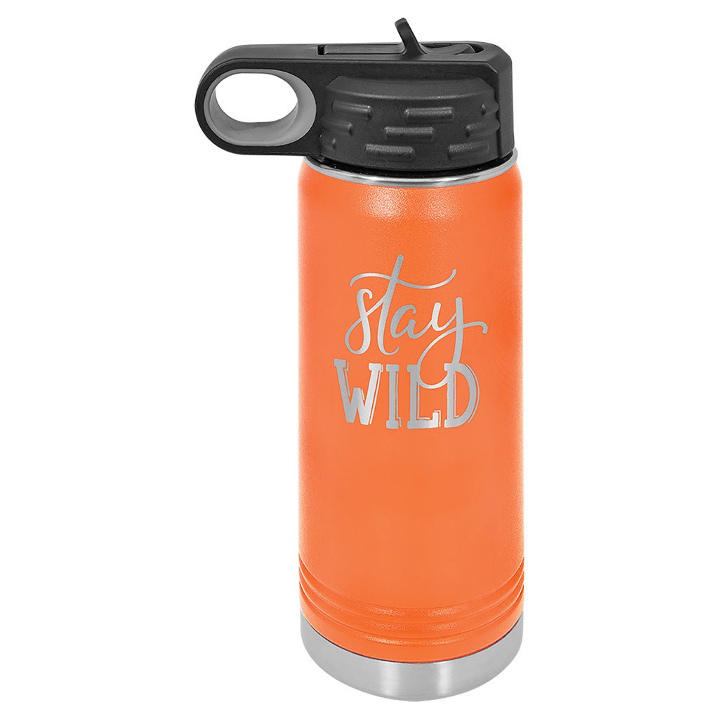 20 oz. Water Bottle with Ring Handle - Laser Styles