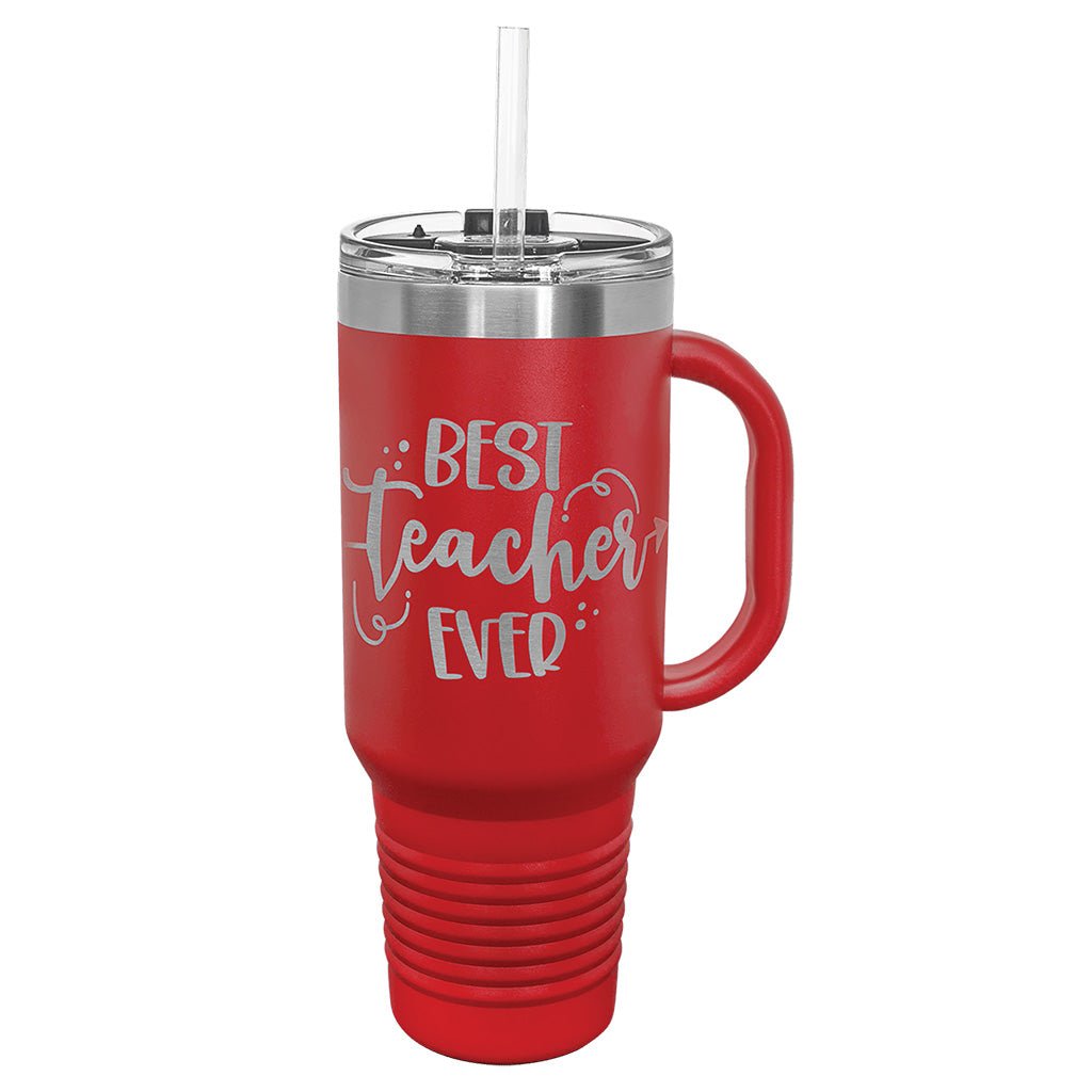 40 oz. Travel Mug with Handle - Laser Styles