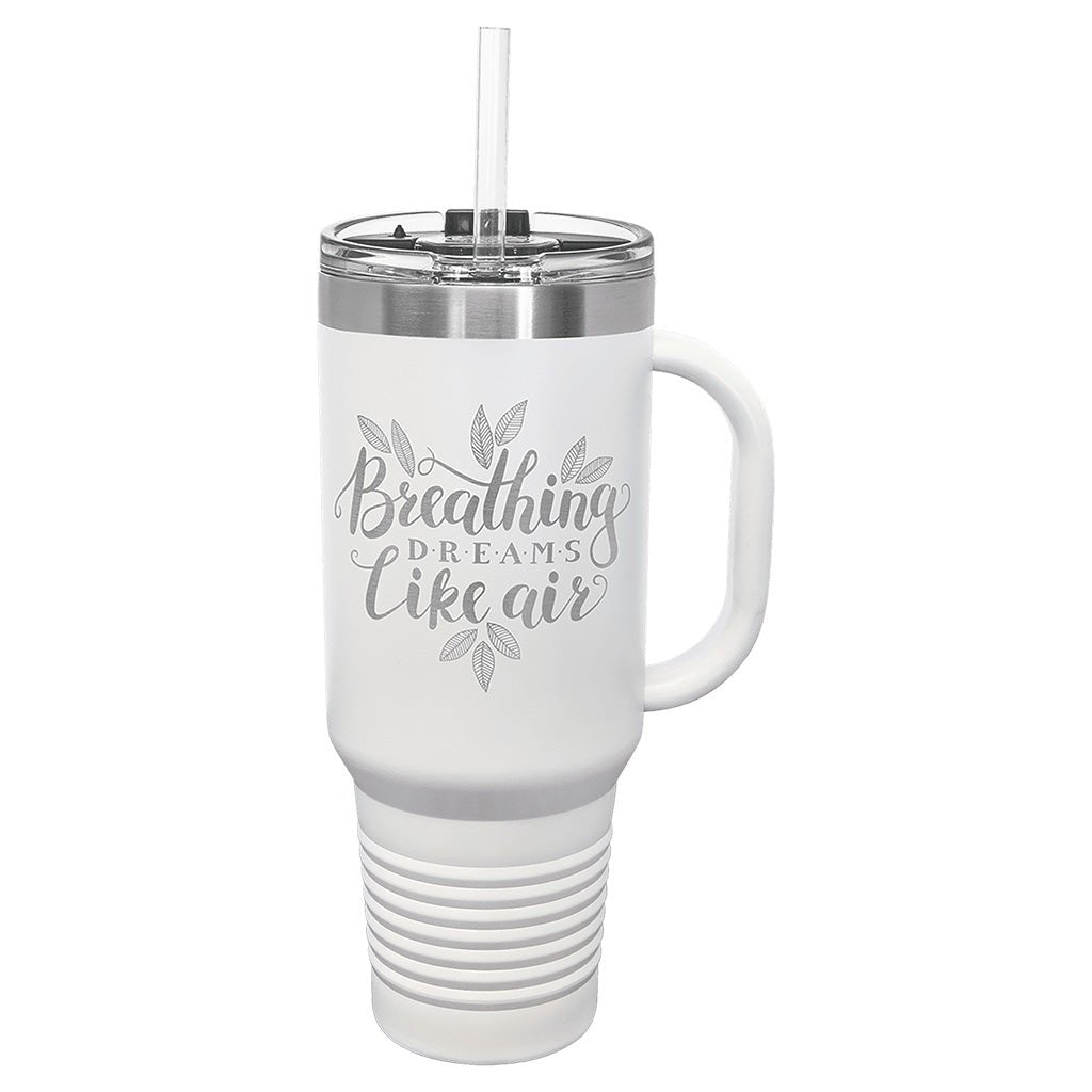 40 oz. Travel Mug with Handle - Laser Styles