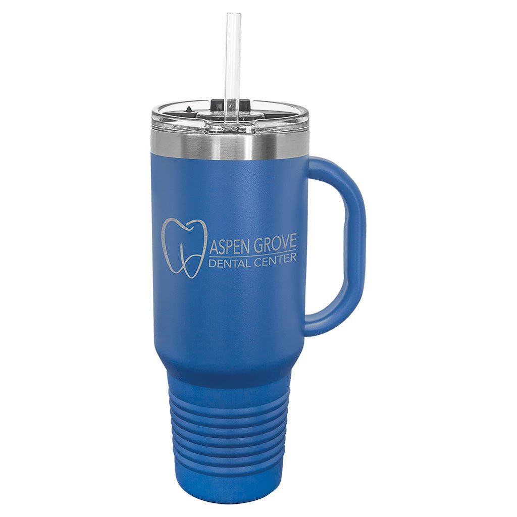 40 oz. Travel Mug with Handle - Laser Styles