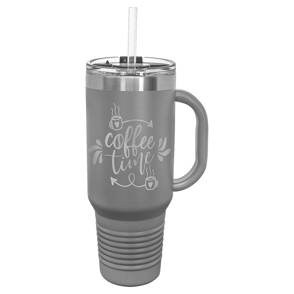 40 oz. Travel Mug with Handle - Laser Styles