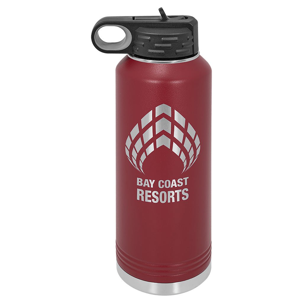 40 oz. Water Bottle with Ring Handle - Laser Styles