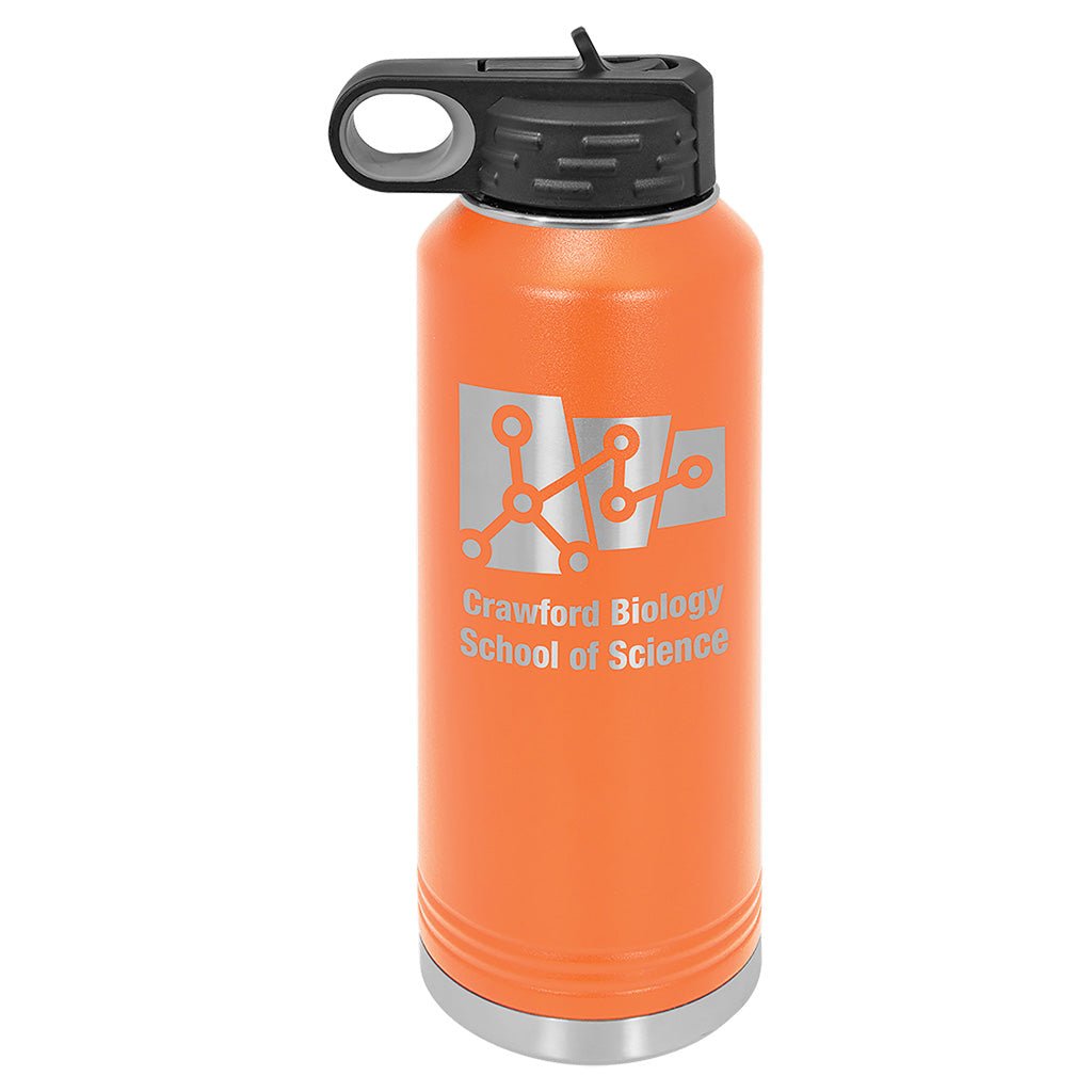 40 oz. Water Bottle with Ring Handle - Laser Styles