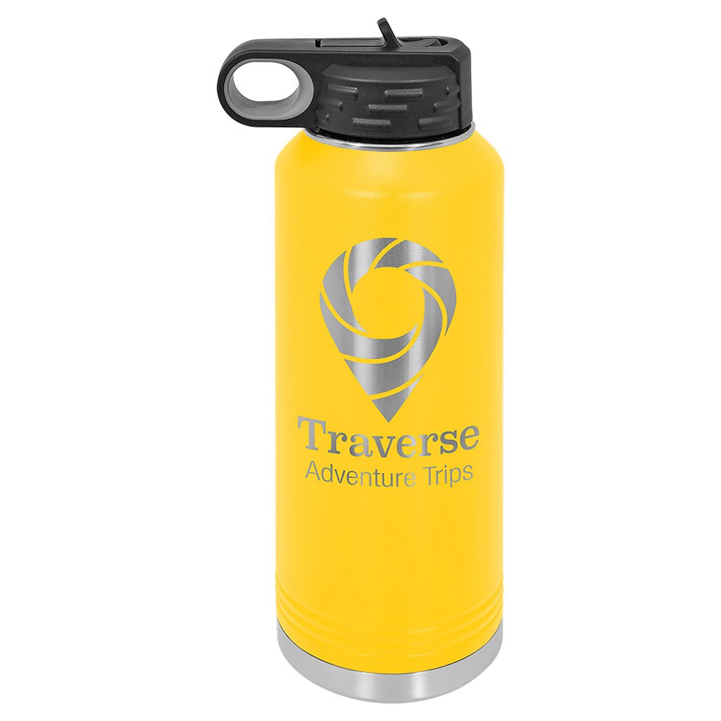 40 oz. Water Bottle with Ring Handle - Laser Styles