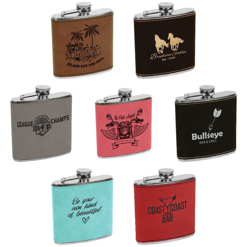 6 oz. Flasks - Laser Styles