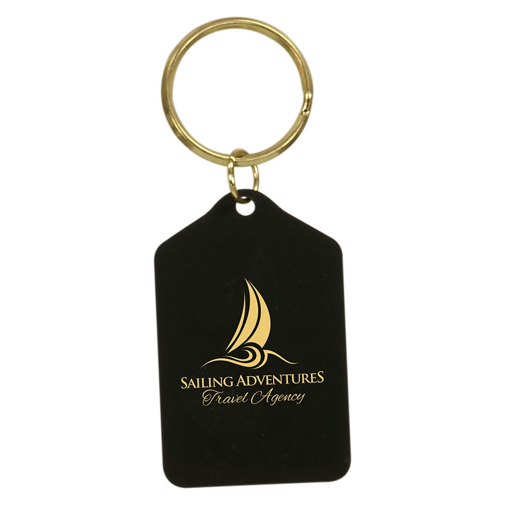 Black Brass Keychains - Laser Styles